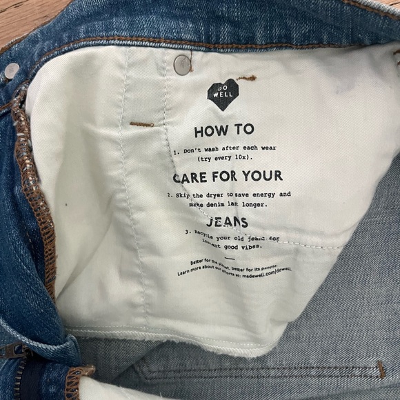 Madewell High Rise Skinny Jeans in Medium Blue Wash 32 - Picture 5 of 7